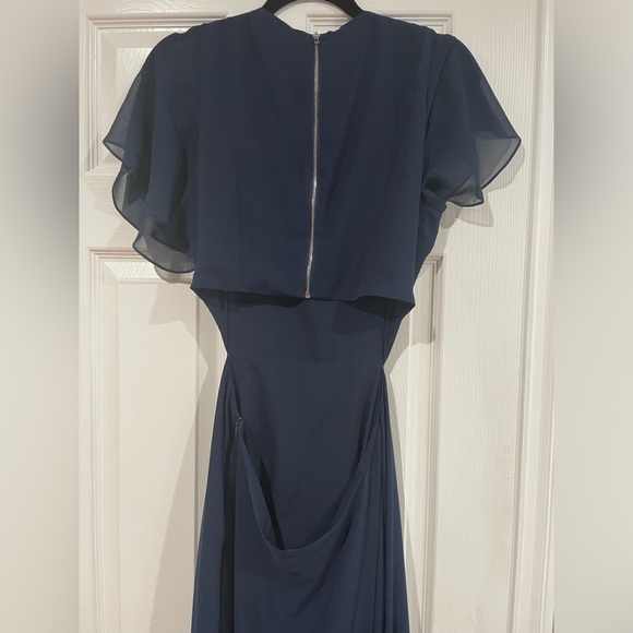 Ali & Jay Navy Blue Maxi Cut Out Dress. - Picture 1 of 2